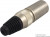 NC4MX-HD, XLR Connectors Cable end X-HD 4P male; stainless/gold