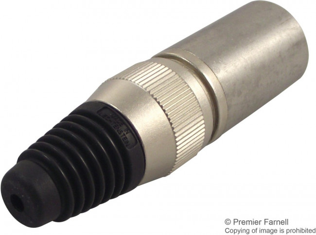 NC4MX-HD, XLR Connectors Cable end X-HD 4P male; stainless/gold