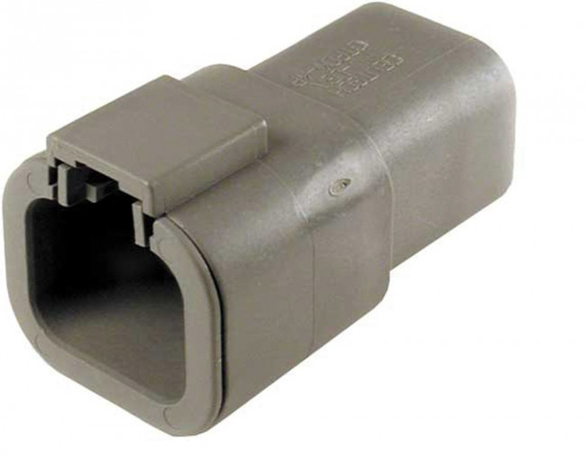 DTP04-4P, Корпус разъема, IP68, DTP Series, Гнездо, 4 вывод(-ов), 6.71 мм, Штыревыми контактами серии DTP DTP04-4P, Корпус разъема, IP68, DTP Series, Гнездо, 4 вывод(-ов), 6.71 мм, Штыревыми контактами серии DTP