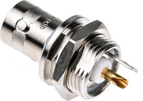 R141572000W, BNC Series, jack Panel Mount BNC Connector, 50, Solder Termination, Straight Body R141572000W, BNC Series, jack Panel Mount BNC Connector, 50, Solder Termination, Straight Body