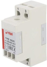 RG25-3022-28-3230, Реле: электромагнитное; DPST-NO; Uобмотки: 230ВAC; 25A/400ВAC RG25-3022-28-3230, Реле: электромагнитное; DPST-NO; Uобмотки: 230ВAC; 25A/400ВAC