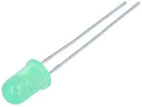 L-53GDLK, LED; 5mm; green; 15?30mcd; 30°; Front: convex; 2.2?2.5V