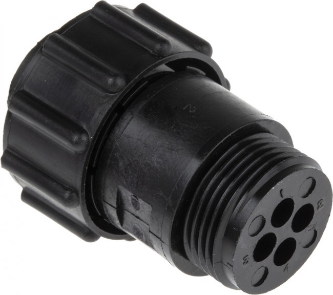 206429-1, Круглый разъем, Серия CPC 1, Штекер на Кабель, 4 контакт(-ов)