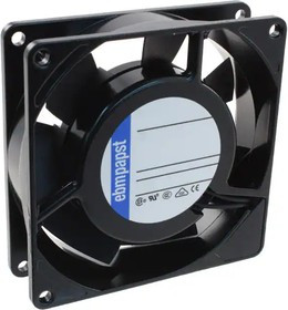 3906L, 3900 Series Axial Fan, 92 x 92 x 25.4mm, 39mA³/h, 5W, 115 V ac