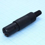 KLS1-294-F-06-B, Разъем mini DIN гнездо 6pin пластик на кабель