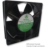 4E-230B-02T, AC Axial Fan, серия AC 4E-02, 230V, Square, 119 мм, 38 мм, Качения, 106 фут³/мин