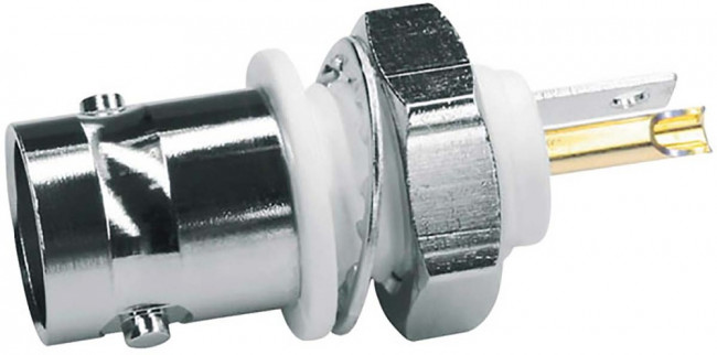 J01001A0043, jack Panel Mount BNC Connector, 50, Solder Termination, Straight Body J01001A0043, jack Panel Mount BNC Connector, 50, Solder Termination, Straight Body