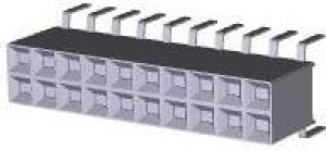 5-534267-2, Headers & Wire Housings RECEPT 20POS .100 VERT DUAL 5-534267-2, Headers & Wire Housings RECEPT 20POS .100 VERT DUAL