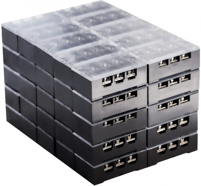 Терминал клеммный TB-0345 до 4,5 мм2 45A 3 клеммные пары (SBE-tb-03-45)