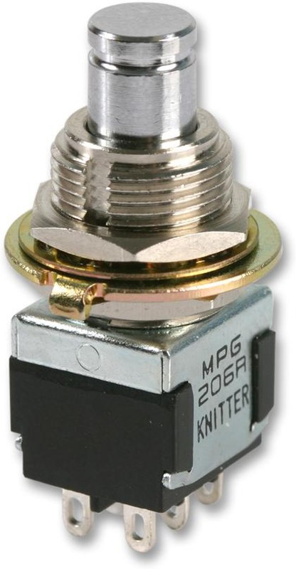 MPG206R, Переключатель: кнопочный; Пол: 2; DPDT; 6A/125ВAC; 6A/6ВDC; ON-(ON) MPG206R, Переключатель: кнопочный; Пол: 2; DPDT; 6A/125ВAC; 6A/6ВDC; ON-(ON)