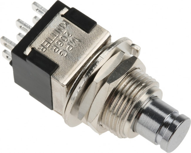MPG206R, Переключатель: кнопочный; Пол: 2; DPDT; 6A/125ВAC; 6A/6ВDC; ON-(ON) MPG206R, Переключатель: кнопочный; Пол: 2; DPDT; 6A/125ВAC; 6A/6ВDC; ON-(ON)