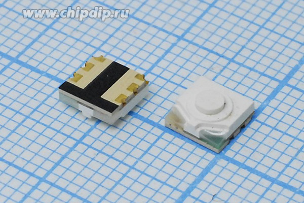 Тактовая кнопка, 5.2x 5.2x 2.5 , 2ВILзеленый