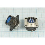 Разъем (быстроразъемный) Q18K5A розетка, контакты 5HP, монтаж на блок, фланец 4 отверстия