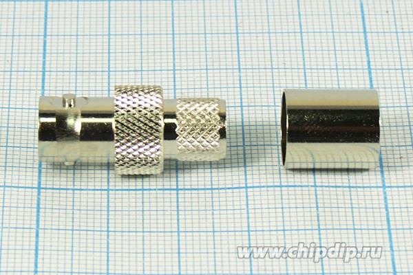 Высокочастотный разъём BNC с креплением под обжим под кабель RG213; №1147 гн BNC\RG213\\обж\ Высокочастотный разъём BNC с креплением под обжим под кабель RG213; №1147 гн BNC\RG213\\обж\