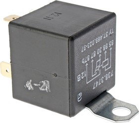 738.3747, Реле стартера УАЗ 5-ти контактное 50/15А с кронштейном АВАР