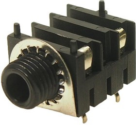 FCR1210WMN, Phone Audio Connector Jack, Straight, 6.35 mm, 3 Poles FCR1210WMN, Phone Audio Connector Jack, Straight, 6.35 mm, 3 Poles