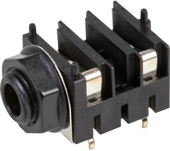 FCR1210WMN, Phone Audio Connector Jack, Straight, 6.35 mm, 3 Poles FCR1210WMN, Phone Audio Connector Jack, Straight, 6.35 mm, 3 Poles