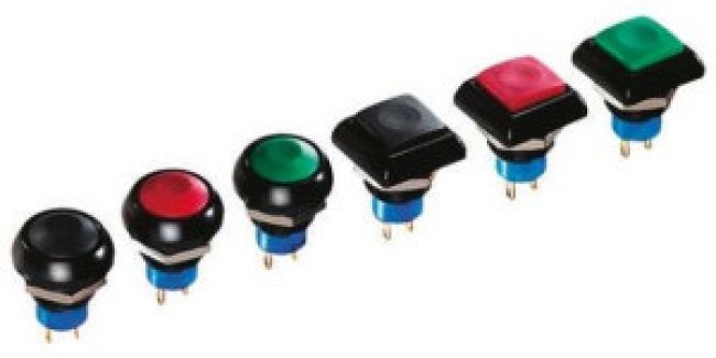 IPC3SAD1, Push Button Switch, Momentary, Panel Mount, 12mm Cutout, SPST, 48V ac, IP67 IPC3SAD1, Push Button Switch, Momentary, Panel Mount, 12mm Cutout, SPST, 48V ac, IP67