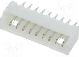 125SHB09TS, Гнездо; провод-плата; "папа"; 1,25мм; PIN: 9; THT; 125В; 1А; луженые