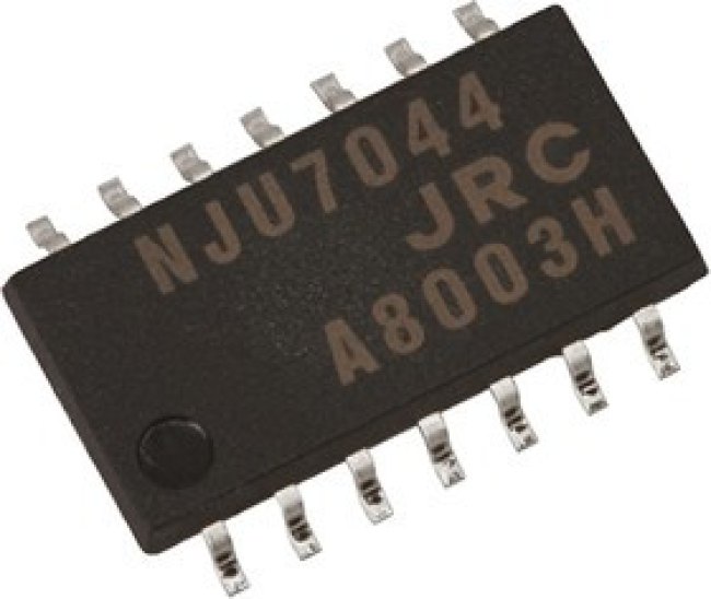 NJU7034M, NJU7034M , Op Amp, 1.5MHz, 5   15 V, 14-Pin DMP