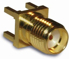 901-144-8RFX, RF Connectors / Coaxial Connectors VERTICAL PCB JACK GOLD PLATED BRASS