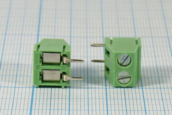 Клеммник наборный, контакты 2P5, на плату, 376-021-12[TB01AR]