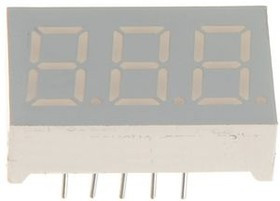 T315SURWA/S530-A3, 7-Segment LED Display ELT-315 Red 9.2mm 632nm 12.5mcd 2V THT Common Cathode