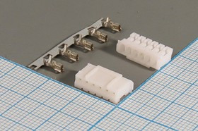 DS1066-6FW6 (HB-06), Гнездо на кабель 6 Pin шаг 2.00мм с контактами; №9716 C гн пит HB\1x 6\P2,0\каб\\DS1066-6FW6 конт[21]\