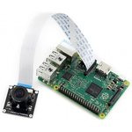 RPi Camera (I), Камера для Raspberry Pi, регулируемый фокус, объектив "рыбий глаз", угол обзора 170