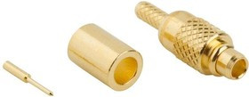 262100, RF Connectors / Coaxial Connectors MMCX ST CRIMP PLUG RG 178/196U GOLD