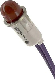 1090A1-28V, Panel Mount Indicator Round 0.5" INC 28V Wire Red 1090A1-28V, Panel Mount Indicator Round 0.5" INC 28V Wire Red