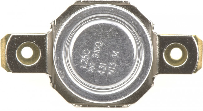 2455RP 9100-431 L25C, Bi-Metallic Thermostat, Opens at +25°C, Closes at +15°C, +186°C Max, NC, Automatic Reset