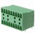 1843143, Pluggable Terminal Blocks 9 Pos 3.81mm pitch Through Hole Header
