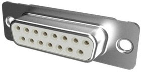 DAP15S065TLF, D-Sub Standard Connectors 15P FEMALE SOLDER SHELL SIZE A