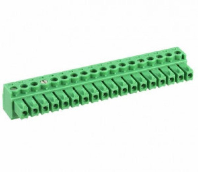 1840337, Pluggable Terminal Blocks 18 Pos 3.81mm pitch Plug 28-16 AWG Screw