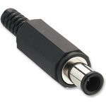 1636-06, Вилка, питания DC, "мама", 6,5/4,1/1мм, с амортизатором, пайка, 2А