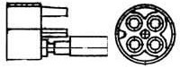 925076-3, Pin &amp; Socket Connectors 4W CIRC MATE-N-L