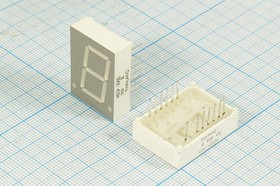 Светодиодный дисплей красный, 7 сегментов, 1 разряд, высота 20,3 мм, 4800 мкд, HDSP-3901; №5264 R СД