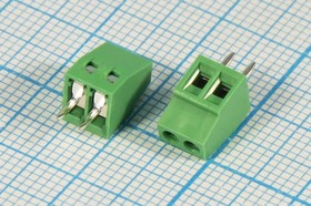 Клеммник наборный,на плату, 2 контакта, шаг 2.54мм, 308-021-12; Q-2673 Z клеммн наборный \\2P2,54 \плат\\ 308-021-12