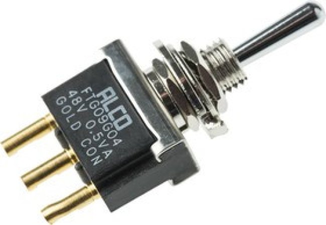 FTG09G04, Toggle Switch, Panel Mount, (On)-Off-(On), 3PDT, Solder Terminal, 20V FTG09G04, Toggle Switch, Panel Mount, (On)-Off-(On), 3PDT, Solder Terminal, 20V