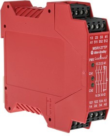 440R-N23132, Single-Channel Light Beam/Curtain, Safety Switch/Interlock Safety Relay, 24V ac/dc, 3 Safety