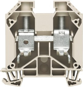1028800000, W Series Dark Beige Feed Through Terminal Block, Single-Level, Screw Termination