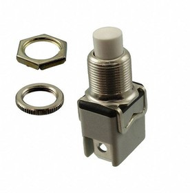 1212C7/1, Pushbutton Switches Pushbutton, S. Lug Qk. Connect, Wht