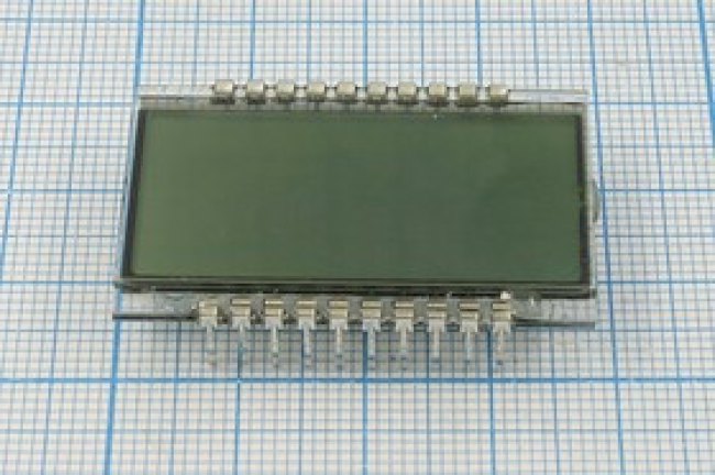 Индикатор ЖК 4 разрядный, 38x25мм, приборный, цифровой- мнемонический;№5389 жки 4 \\ 38x 25\приборны