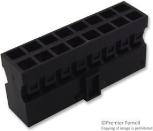 90311-016LF, Conn Housing RCP 16 POS 2mm Crimp ST Cable Mount Black Minitek® Bag 90311-016LF, Conn Housing RCP 16 POS 2mm Crimp ST Cable Mount Black Minitek® Bag