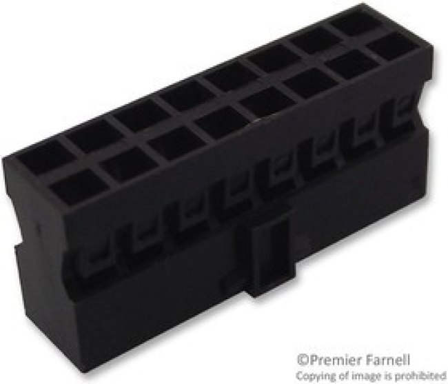 90311-016LF, Conn Housing RCP 16 POS 2mm Crimp ST Cable Mount Black Minitek® Bag 90311-016LF, Conn Housing RCP 16 POS 2mm Crimp ST Cable Mount Black Minitek® Bag