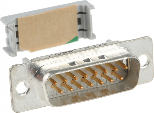 8215-6009, Conn D-Subminiature M 15 POS 1.27mm IDT RA Cable Mount 15 Terminal 1 Port 8215-6009, Conn D-Subminiature M 15 POS 1.27mm IDT RA Cable Mount 15 Terminal 1 Port