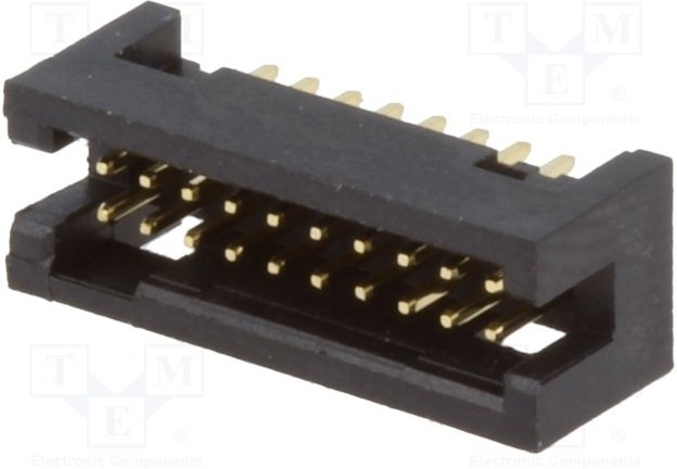 DS1031-15-20V8B, Гнездо, IDC, "папа", PIN 20, прямой, 1,27мм, THT, gold flash