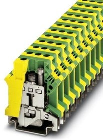 0443023, DIN Rail Terminal Blocks USLKG16 N 12.2mm FEEDTHRU GRND