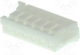 NX1501-06PFS, Вилка, провод-плата, "мама", 1,5мм, PIN: 6, без контактов, 100В